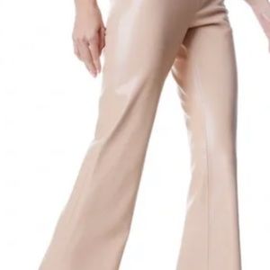 Alice + Olivia  almond NWT size 2 teeny vegan leather pant